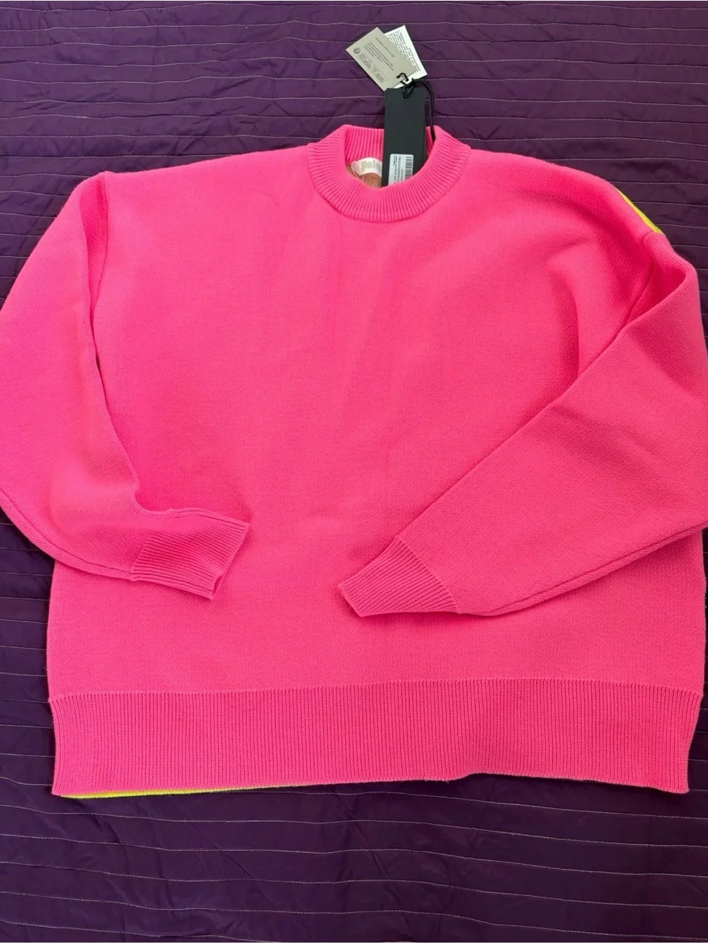 Palm Angels Neon Palm Knit Sweater XS